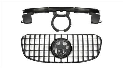 Mercedes Benz GLS X167 2023- facelift lakkozott fekete hűtőrács Panamerica AMG GT stílusban