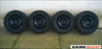 Eladó 4db 14-es 4x100-as Renault lemezfelni 175 65R14 újszerű Nokian téli gumival