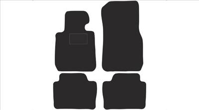 BMW F30 F31 2012-2019 fekete velúrszőnyeg szett