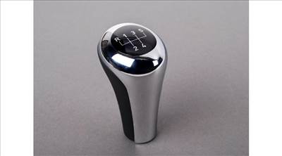 Gyári BMW 5sebességes krómozott fém és bőr váltókar 25111434003