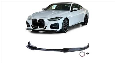 BMW G22 G23 G26 M-packet F1 stílusú ABS műanyag lakkozott fekete 3részes koptató lippe