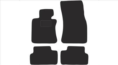 BMW E64 cabrio 2004-2010 fekete velúrszőnyeg szett