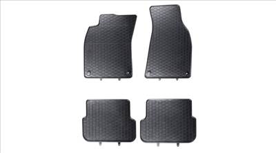 AUDI A6 C6 4F facelift Geyer Prémium fekete gumiszőnyeg szett patenttal