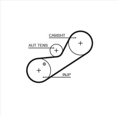 Fogasszíj GATES 5546XS-GAT for AUSTIN, MG, MORRIS, ROVER, …
