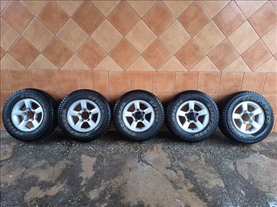 SUZUKI JIMNY 15" ALUFELNI 5X139,7 NÉGY ÉVSZAKOS 215/75R15 GUMIVAL OLCSÒN!!!