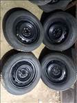  4x100 14" lemezfelni,175/65 használt téli gumi toyota suzuki mazda hyundai