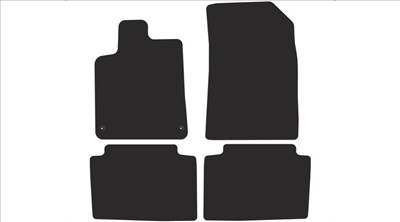 Citroen C5 I 2004-2008 fekete velúrszőnyeg szett