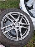  5x112 lyukosztású 16" újszerű Dezent alufelni, rajta 205/55 újszerű Hankook téli gumi gumi 