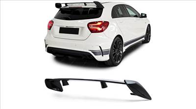 Mercedes Benz W176 A-osztály 45 AMG stílusú lakkozott fekete csomagtartó spoiler