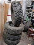  5x112 lyukosztású 15" használt lemezfelni, rajta 195/65 használt téli gumi gumi 