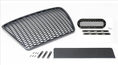 AUDI A6 C6 4F 2004-2011 lakkozott fekete RS stílusú hűtőrács emblématartóval
