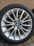  BMW 5x120 lyukosztású 18" újszerű (gyári felni) alufelni, rajta 245/45 használt Dunlop téli gumi