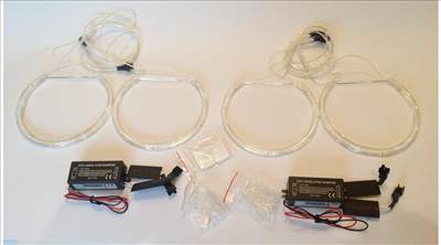 BMW E36 E38 E39 E46 projektoros 131mm CCFL fénycsöves fehér angel eye 