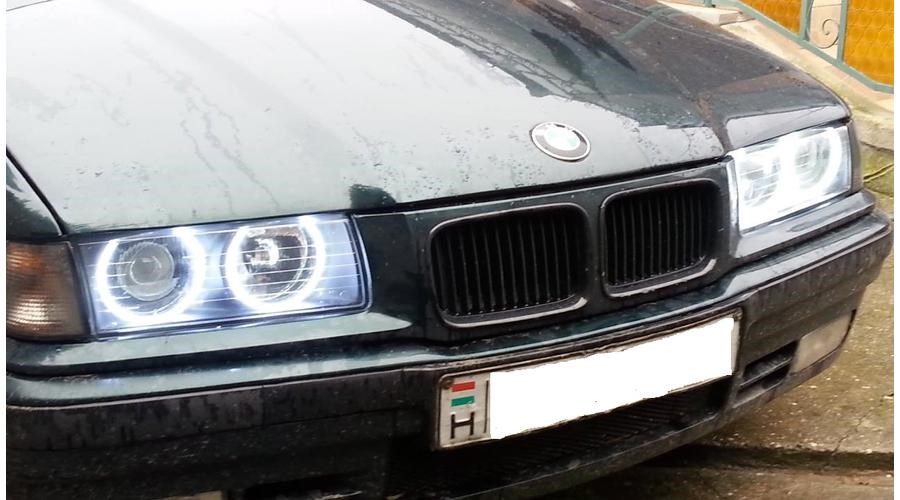 BMW E36 E38 E39 E46 105COB LED hidegfehér angel eye 11. kép