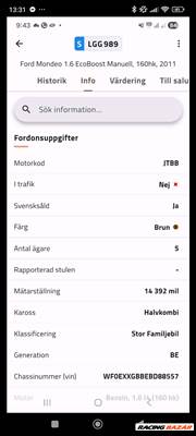 Ford Mondeo Mk4 1.6 Ecoboost motor  jtbb16