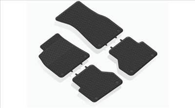 AUDI A6 C8 4K - A7 C8 Geyer Hosaja Prémium fekete gumiszőnyeg szett patenttal