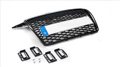 AUDI A3 8P 2005-2008 RS stílusú fényes fekete hűtőrács