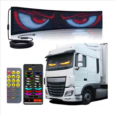 LED kijelzőpanel – hajlítható RGB mátrix, APP vezérléssel (USB, 12×59,5 cm)