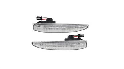 BMW E65 E66 E67 átlátszó burás futófényes SMD LED oldalindex szett