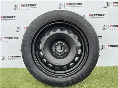 5x100 16" Volkswagen gyári lemezfelni pótkerék 205/55 R16 nyári gumikkal