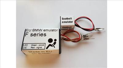 BMW F szériás 4pines ülésfoglaltság érzékelő emulátor + öv emulátor F10 F12 F20 F01 F30 F25 F15 EU kivitelhez