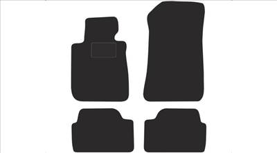 BMW E81 E87 prémium fekete velúrszőnyeg szett