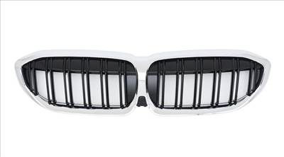 BMW G20 G21 2019-2022 krómozott lakkozott fekete M4 stílusú vese