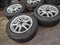  5x98 lyukosztású 15" használt alufelni, rajta 195/60 használt téli gumi gumi 