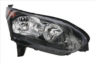 Ford Transit Conect 2015-2018 utángyártott új jobb első fényszóró H7/H15 +DRL fek. h. (motorral)TYC ft1113w029db