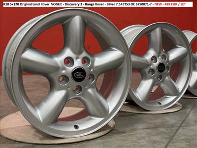 R18 5x120 Original Land Rover  VOGUE - Discovery 3 - Range Rover gyári új alufelnik felnik 18" 18col