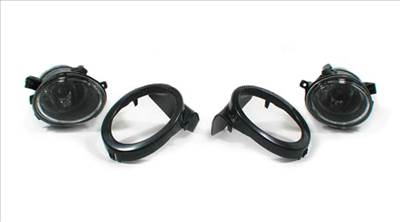 BMW E39 M-tech M5 E46 M-tech M3 átlátszó burás HB4 ködlámpa pár kerettel