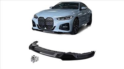 BMW G26 M-packet Performance stílusú utángyártott műanyag lakkozott fekete koptató lippe