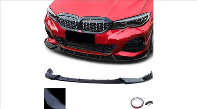 BMW G20 M-packet Performance stílusú lakkozott fekete műanyag koptató lippe