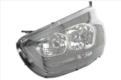 Ford Transit Custom 2018-2023 utángyártott új bal első fényszóró H7/H15 fekete h. (motorral) DEPO jk2113w030bj