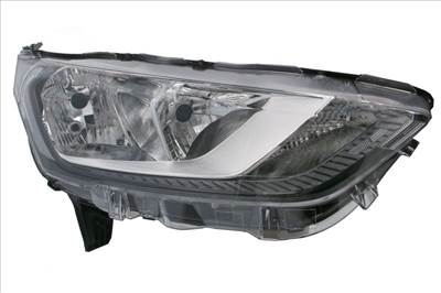 Ford Transit Conect 2019-2022 utángyártott új jobb első fényszóró H7/H15 fek.keret (motorral) TYC kt1b13w029ag