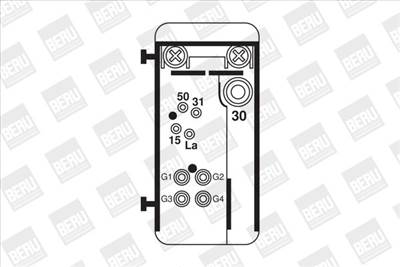 relé, izzító rendszer BorgWarner (BERU) GR070 for MERCEDES-BENZ