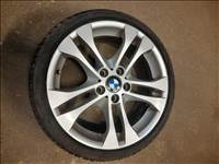  BMW 5x120 lyukosztású 18" használt (gyári felni) alufelni, rajta 205/40 újszerű téli gumi gumi 