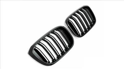 BMW G01 X3 G02 X4 2017-2021 lakkozott fekete M4 stílusú vese