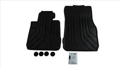 Gyári BMW F30 F31 F34 F80 Allweather tépőzáras fekete első gumiszőnyeg szett 51472219799
