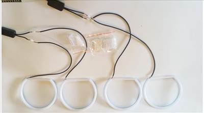 BMW 240SMD LED OPAL bicolor indexes angel eye E36 E38 E39 E46