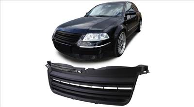 VW Volkswagen Passat B5.5 3BG 2000-2005 matt fekete R36 stílusú hűtőrács