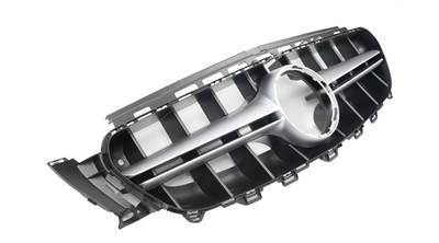 Mercedes Benz W213 S213 A238 C238 2016-2019 Avantgarde - AMG LINE fekete - szatén ezüst hűtőrács E63 AMG stílusban