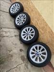  5x120 lyukosztású 16" használt (gyári felni) alufelni, rajta 195/55 használt Hankook nyári gumi