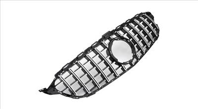 Mercedes Benz W205 C205 C-osztály 2018-2021 króm - fekete hűtőrács Panamerica AMG GT stílusban