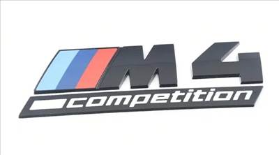 Gyári BMW G82 M4 Competition fekete csomagtartó embléma 51148084165