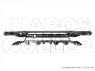 BMW 3 2011-2015 F30/F31 - Rács a lökhárítóba, fekete (légbeömlő nyílás nélk)