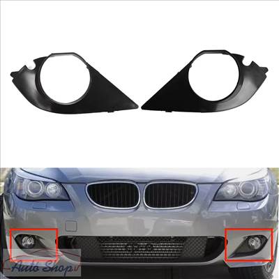 BMW E60 E61 M lökhárító ködlámpa takaró burkolat BMW lökhárító alkatrészek, Ködlámpák, Lökhárító rács ,ködlámpa burkolat , ködlámpa takaró betét 51117896603, 51117896604