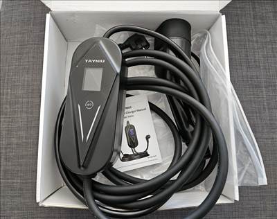 Eladó új 5m Portable EV töltő Type 2 1 fázis (3,5kw) 8-16A EU dugó 