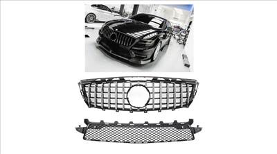 Mercedes Benz C218 - W218 CLS AMG Pack 2011-2014 króm - fekete hűtőrács Panamerica AMG GT stílusban