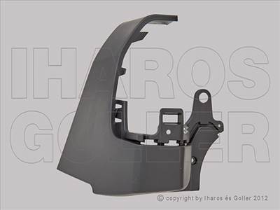 Peugeot Rifter 2018-2024 - Hátsó lökh.sarok jobb fekete, rövid (2 h. ajtós)